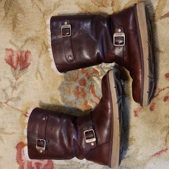 UGG Kensington boot, brown leather, size 8 - Picture 1 of 12